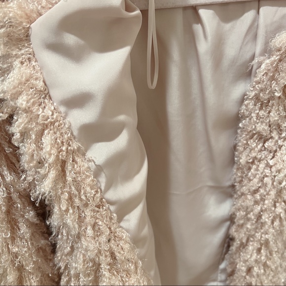 Willow & Clay Shaggy Faux Fur Jacket Pink XS - Picture 7 of 7